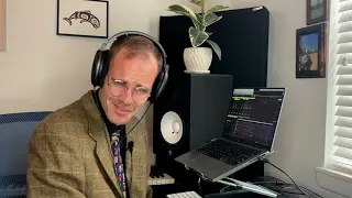 Professional producer creating lessons at their studio